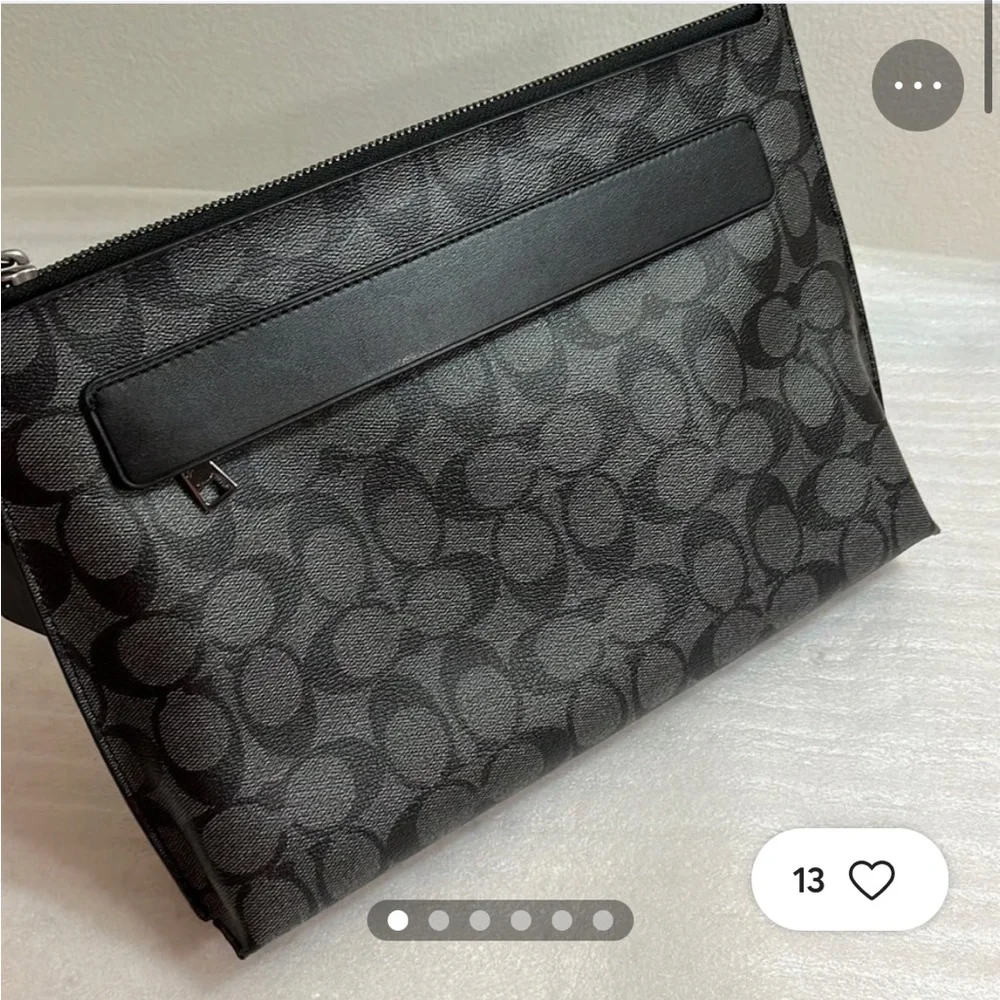 Coach Brown Signature Wristlet - Picture 7 of 8